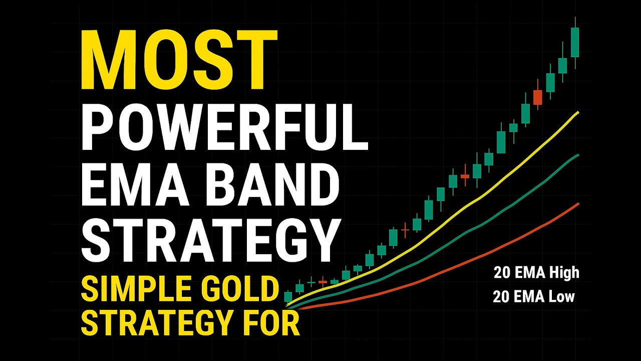 The most powerful  ema band strategy ( 20 ema high /low/close) for Gold and forex