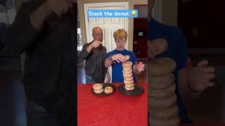 Stack the donut ? 😳 #shorts #challenge #funnyvideos