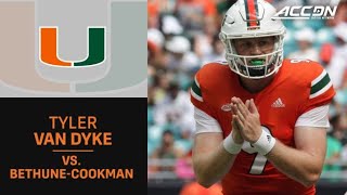 Tyler Van Dyke Leads Miami To A Season Opening Win