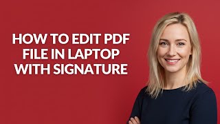 How to Edit Pdf File In Laptop with Signature - Julia'sTutorials