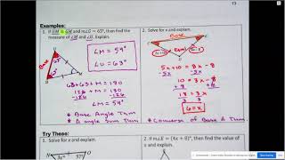 Notes 4.2 Base Angle Theorem