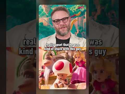 Seth rogen liked being mean to mario #mario #supermariobros #mariomovie #nintendo #shorts