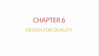 Famous Total Quality Management | Design For Quality - Chapter 6 Net Worth