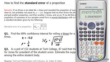 📚 How to find the standard error of a proportion