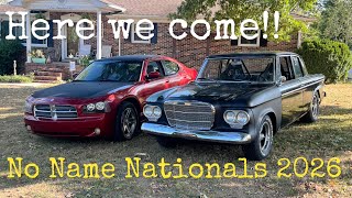 After last minute thrashing on the Charger. Both cars are ready for the #nonamenationals 2026 .