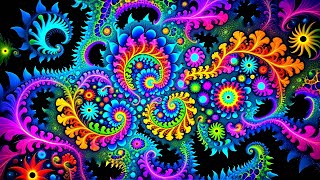 Hypnotic 4K Liquid Fractals - Ultra HD Silent Abstract Background, Free to Use