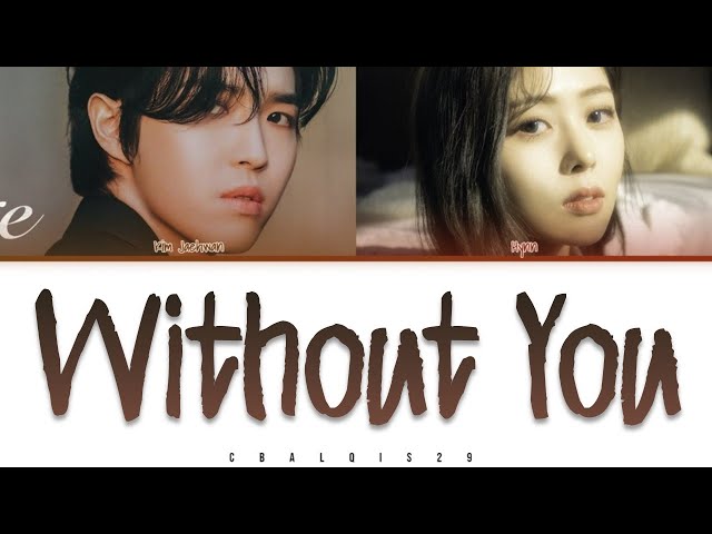 KIM JAEHWAN (김재환) - '그대가 없어도 난 살겠지 WITHOUT YOU' (With. HYNN) (Color Coded Lyrics Eng/Rom/Han/가사) class=