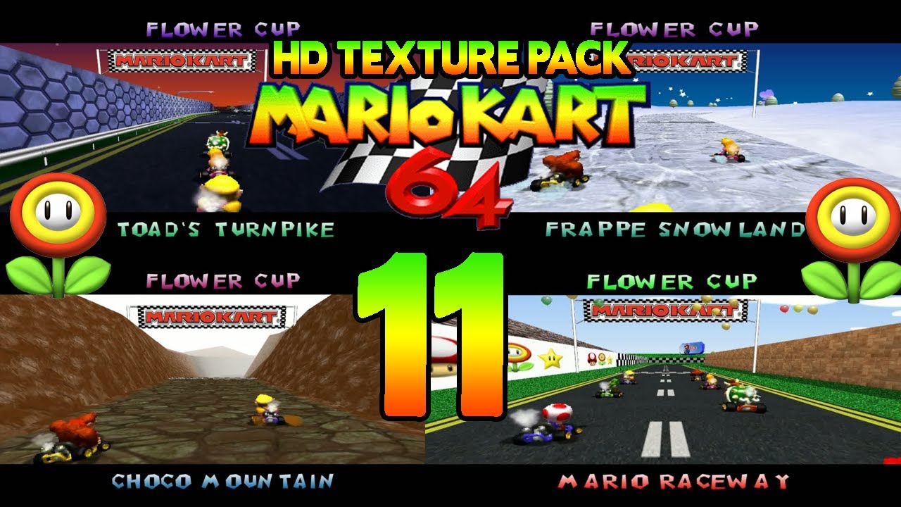 MARIO KART 64 🏁 #11: 150ccm Blumen Cup (HD Textures)