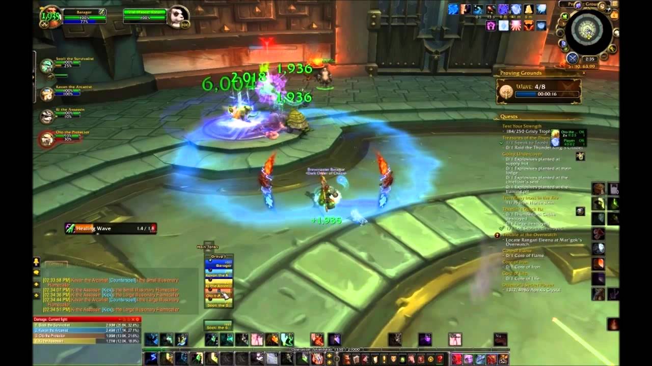 Level 100 Proving Grounds, Silver Healer, Resto Shaman PoV