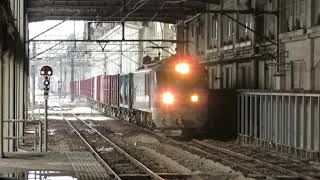 信越本線 EF510-506号機 北斗星色 貨物列車 長岡駅通過