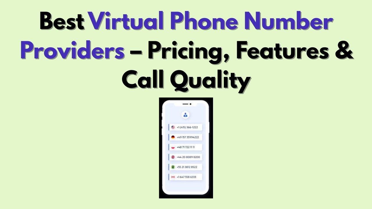 Лучшие поставщики виртуальных телефонных номеров (2026) – цены, функции и качество связи