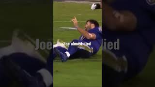 Joe Flacco almost died on the field