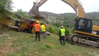 Funny Backhoe Loader Recovery Fail