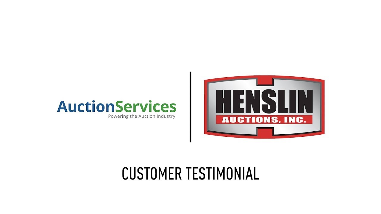 AuctionServices Customer Testimonial Henslin Auctions, Inc. YouTube