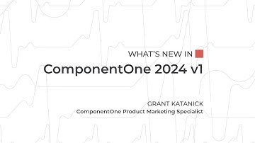 ComponentOne 2024 v1 Release Highlights