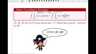 Double Integrals in Polar Coordinates - intro and examples