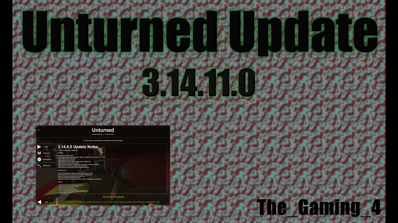 Unturned Update: 3.14.11.0 (Explosive Arrows)