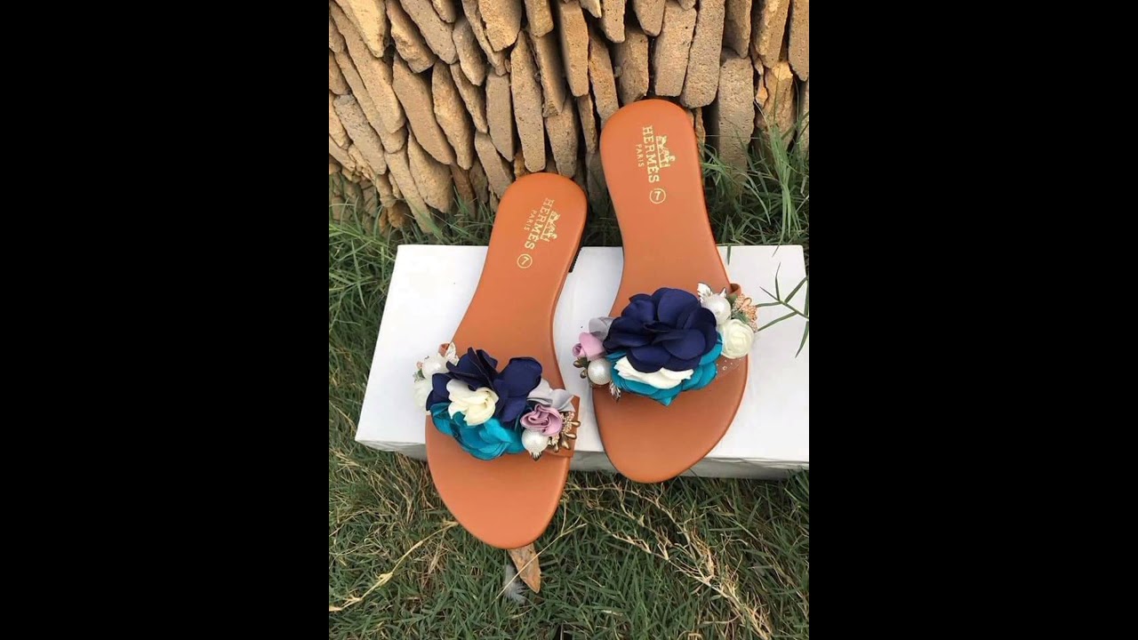 Stylish Flat Sandals Collection | Latest Beautiful Flat Sandals Designs | College Wear Sandals💛💜💙❤