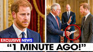 1 MIN AGO: King Charles MEETS Prince Harry in SECRET After Unexpected Return to UK