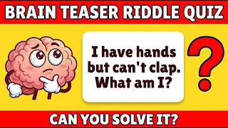 "99% of People Fail This Brain Teaser Riddle Quiz | Can You Solve Them All?"