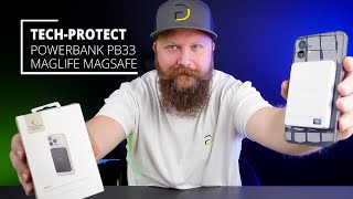 Bezprzewodowy, Magnetyczny Powerbank Do Smartfonów I Smarchy - Tech-Protect Pb33 Lifemag Magsafe