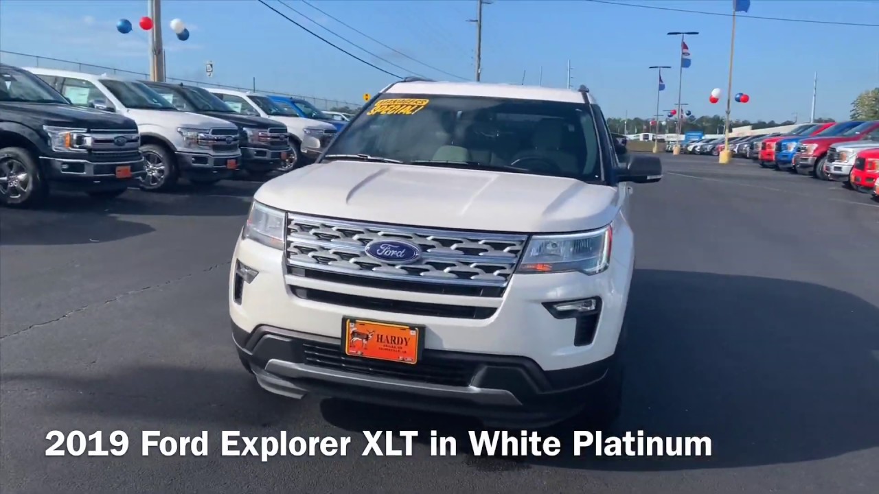 Check Out This Demo 19 Ford Explorer Xlt In White Platinum With An Awesome Price Youtube