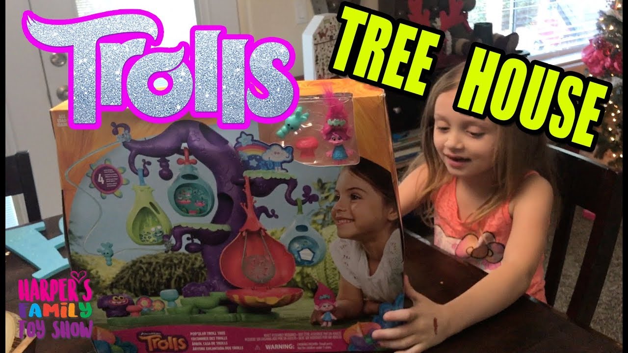 Trolls Tree House Zipline UNBOXING and Play