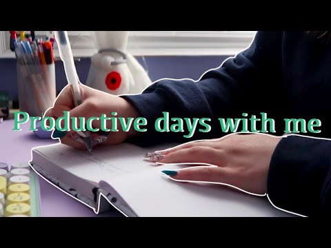 productive days with me! (note taking, painting, meditation, lots and lots of talking)