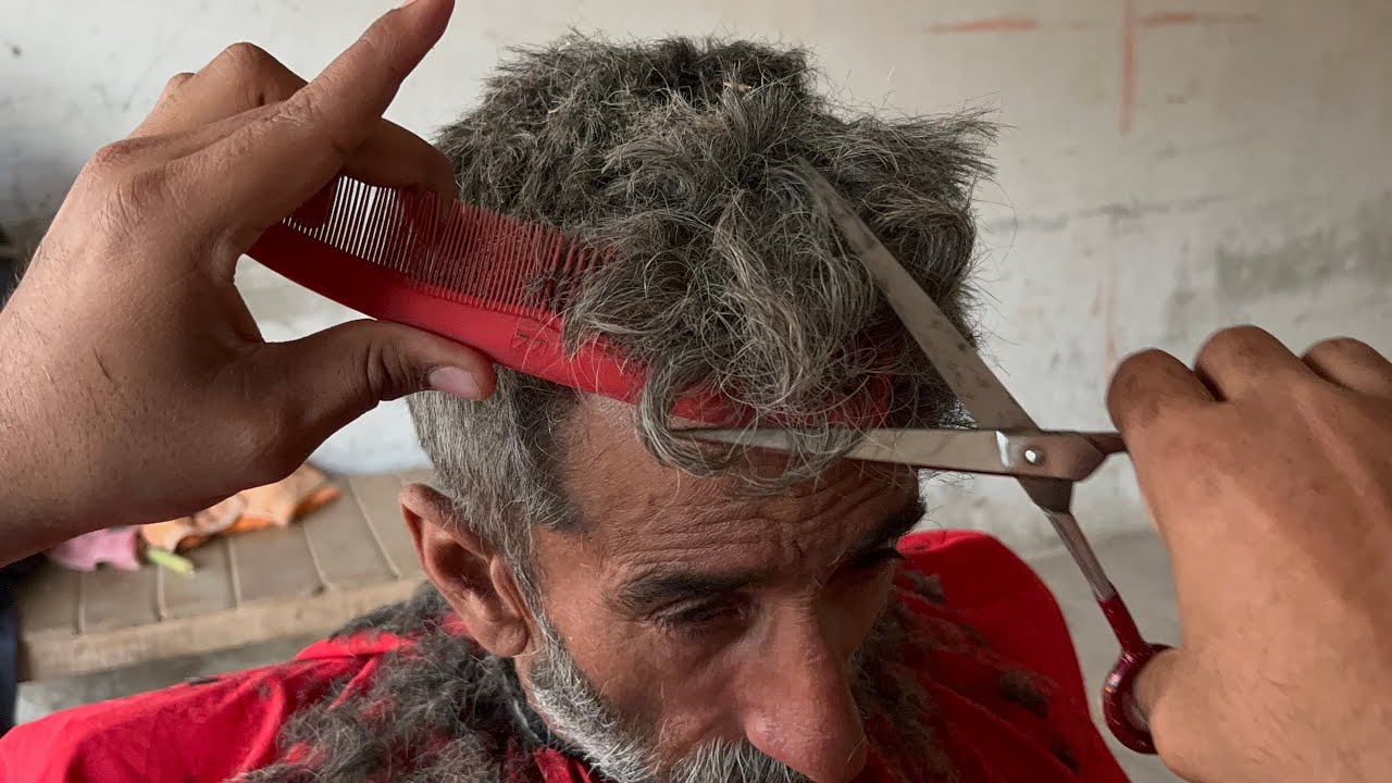 Young Man Simple Haircut & Beard Trim | Satisfying Barber Work