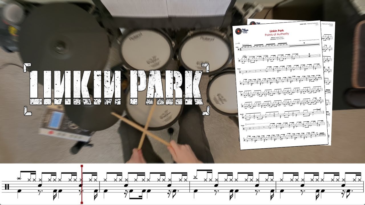 Linkin Park - Points of Authority - Transcription Available - Drum Cover by Chef Cook