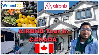 Airbnb tour in canada 🇨🇦| Grocery shopping in canada | Road trip in canada | international student