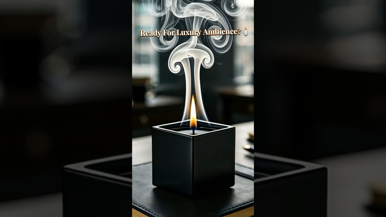 Luxury Candle Smoke FX ✨ | Premium 3D Product Animation🕯️ 
