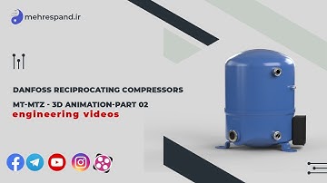 Danfoss Reciprocating Compressors MT-MTZ - 3D ANIMATION-PART 02
