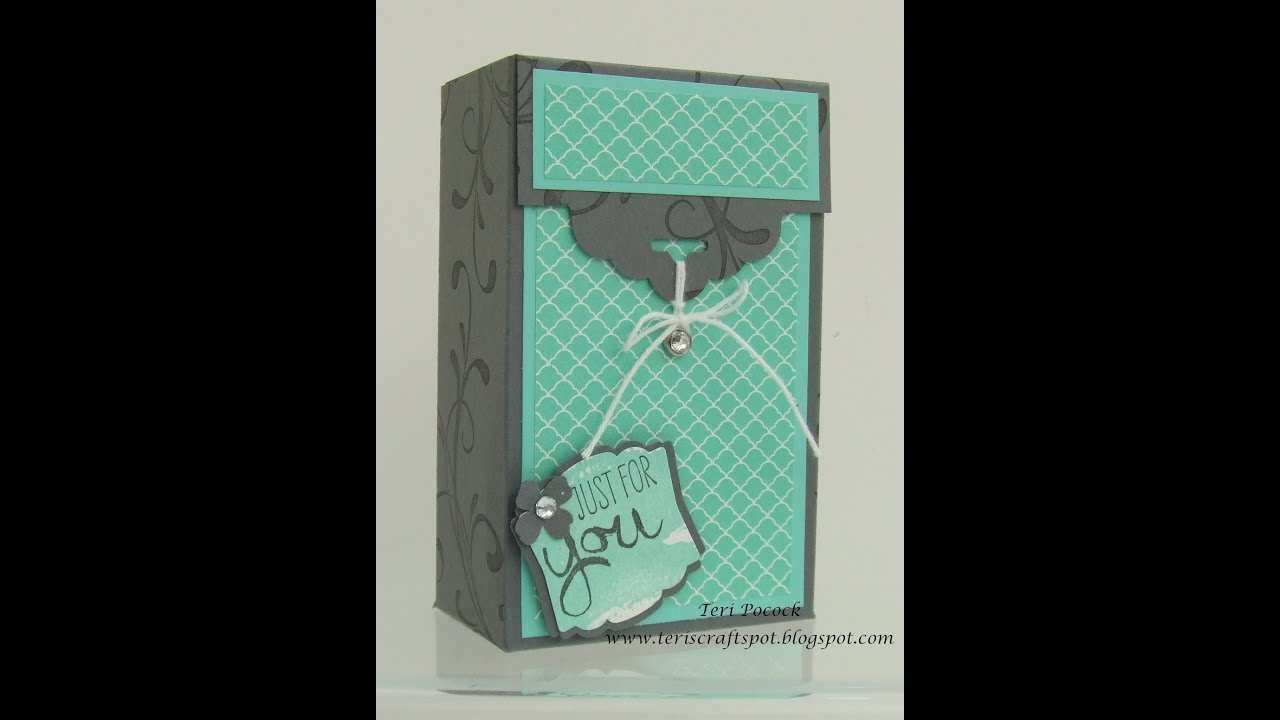 Scallop Tag Topper Gift Box by Teri Pocock - Stampin' Up! UK Independent Demonstrator
