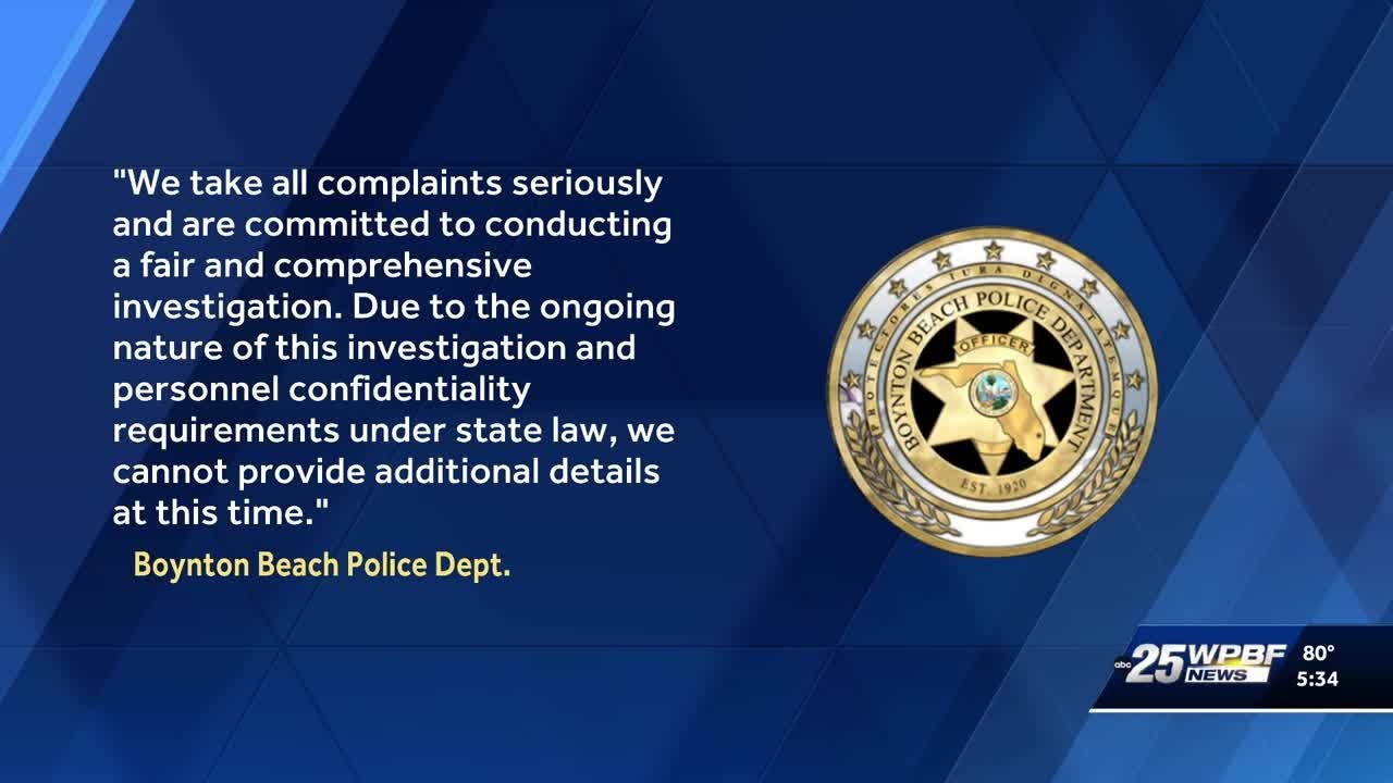 Boynton Beach police leaders under investigation - YouTube