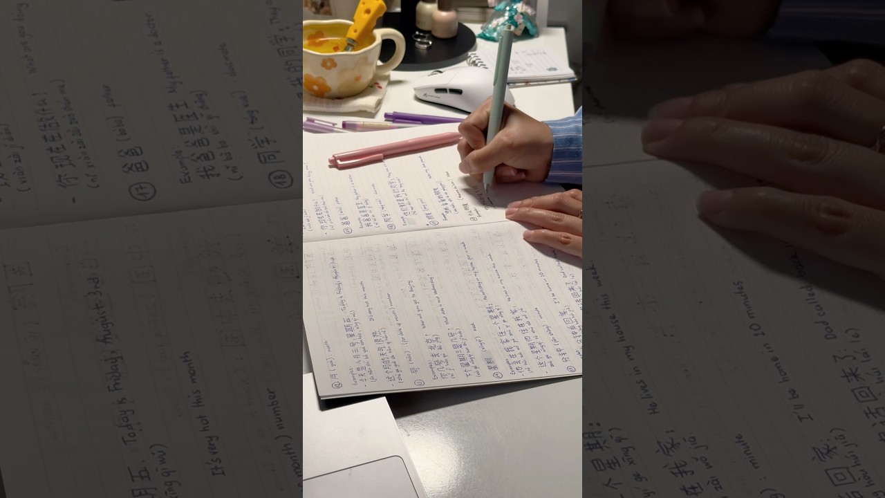 an afternoon vlog - learning Chinese 