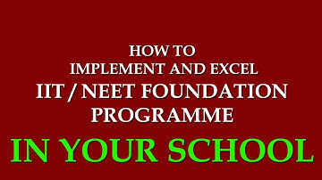 IIT & NEET FOUNDATION PROGRAMME PROVIDERS-EDUHUNT-INDIA