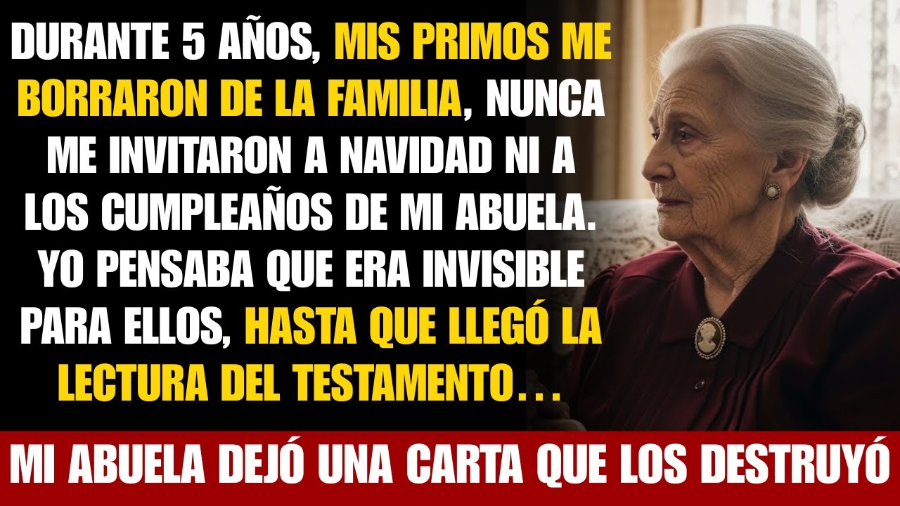 Mis primos olvidaron invitarme 5 años—mi abuela les quitó toda la herencia