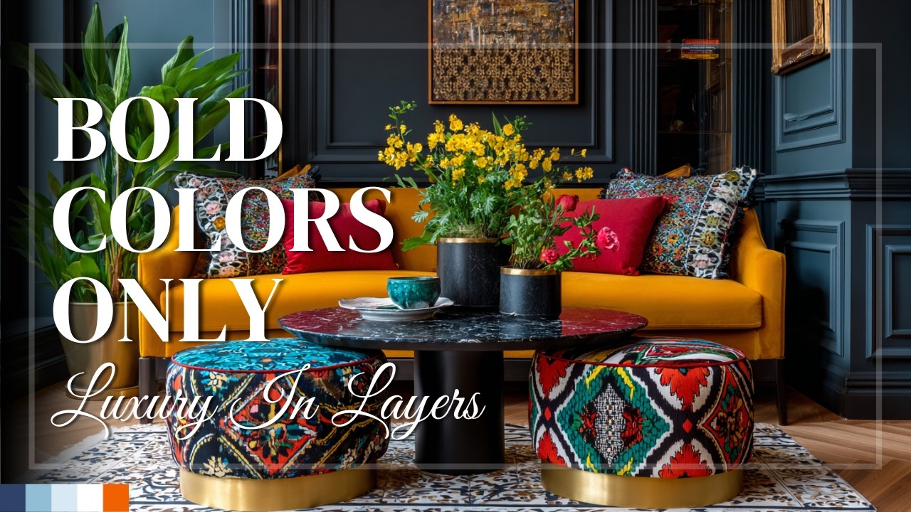 Colorful Bold Artistic Small Apartment Ideas with Opulent Maximalist Flair ✨ Tiny Space Big Drama