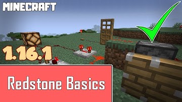 Redstone Basics - 1.16.1 | MINECRAFT