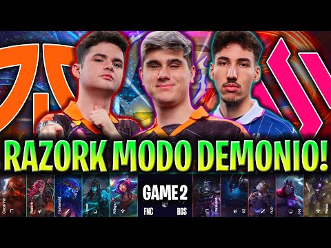 RAZORK SE PONE EN MODO DEMONIO CON FNATIC! | FNATIC vs TEAM BDS GAME 2 LEC SPRING 2025