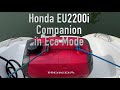 Honda 2200i Companion runs 2 X 16,000 BTU Velair AC's