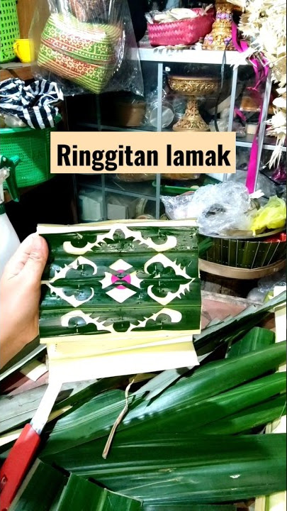 Membuat ringgitan lamak bali #shorts