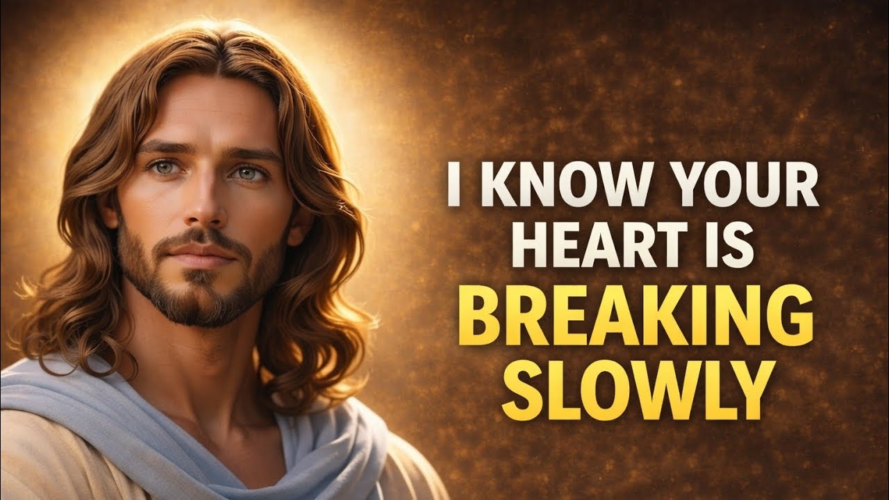 God Says : I Know Your Heart Is Breaking Slowly , Let Me Heal You 