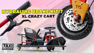 Crazy Cart XL Hydraulic Brake Kit Install DIY from Taxi Garage