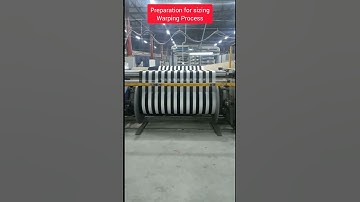 Warping process||Sizing preparation || #shorts #fashion #fabric #textile