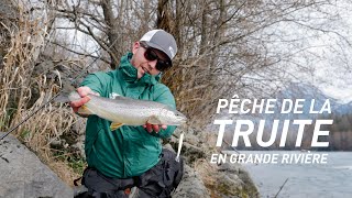 Fiiish - Pêche de la truite en grande rivière au Black Minnow 105