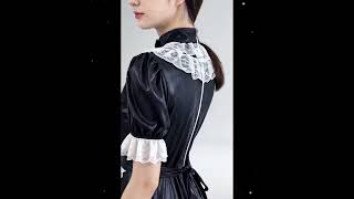 High neck Bow Cosplay Maid GownModel Number L4960