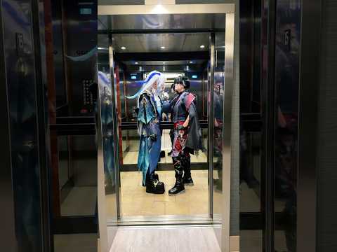 Can you spot Furina in the mirror? #wriolette #genshinimpact #cosplay #tiktoktrend #cosplaytiktok