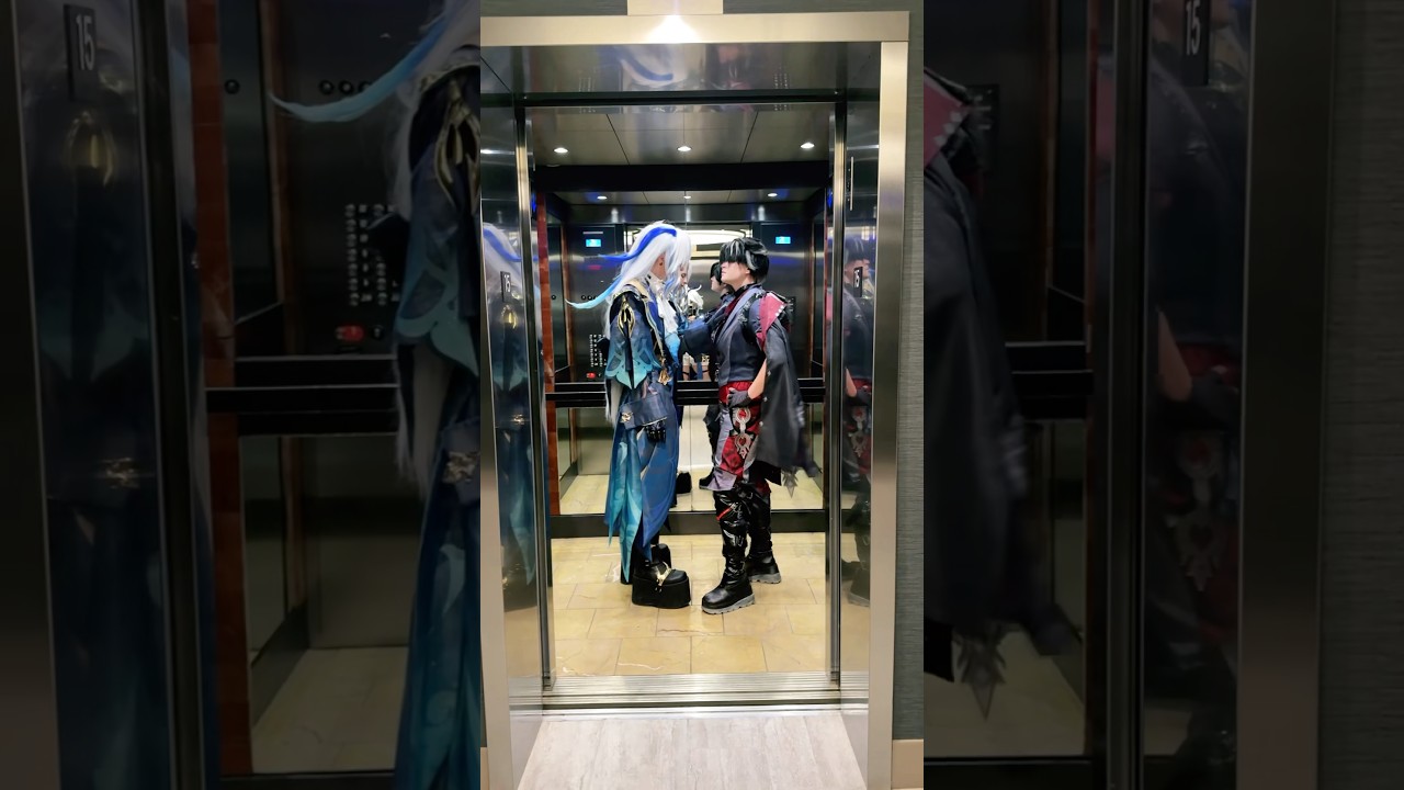 Can you spot Furina in the mirror? #wriolette #genshinimpact #cosplay #tiktoktrend #cosplaytiktok